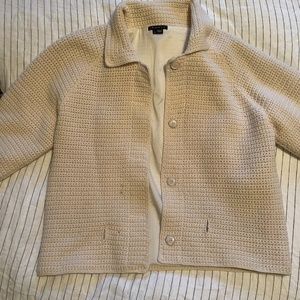 Cream Colored Wool Theory Sweater
